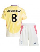 Juventus Teun Koopmeiners #8 Venkovní dres pro děti 2024-25 Krátký Rukáv (+ trenýrky)